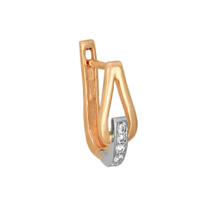 Серьги из красного золота