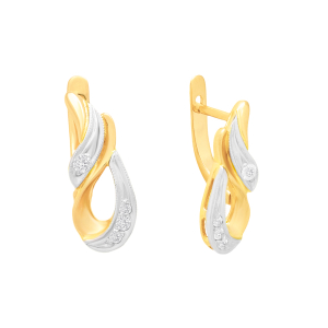 Серьги из красного золота