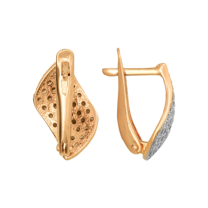 Серьги из красного золота