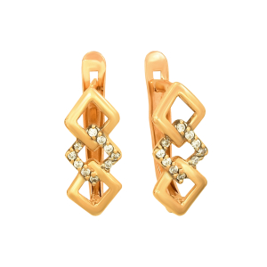 Серьги из красного золота