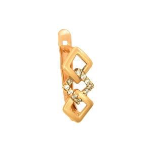 Серьги из красного золота