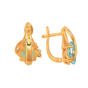 Серьги из красного золота