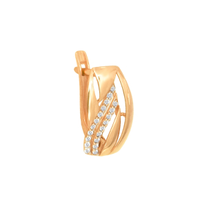 Серьги из красного золота