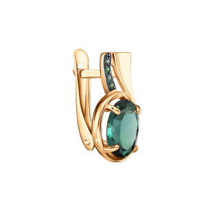 Серьги из красного золота