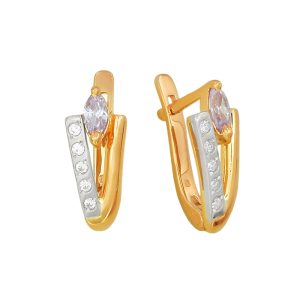 Серьги из красного золота