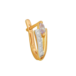 Серьги из красного золота