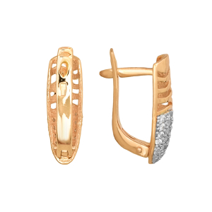 Серьги из красного золота