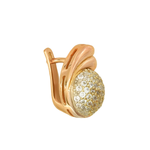 Серьги из красного золота