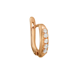Серьги из красного золота
