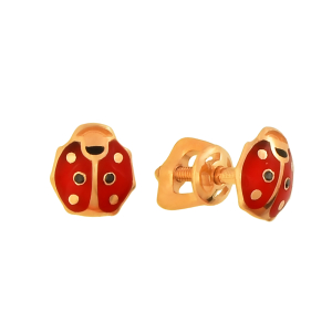 Серьги из красного золота