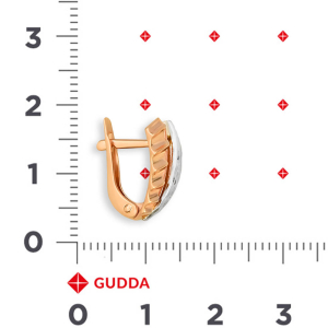Серьги из красного золота