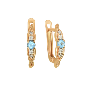 Серьги из красного золота Серьги из красного золота