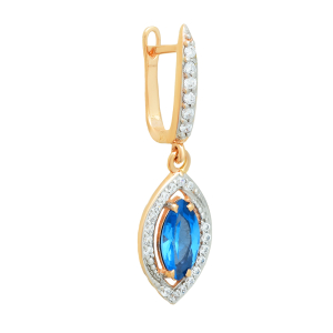 Серьги из красного золота