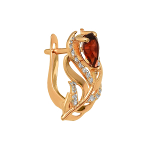 Серьги из красного золота