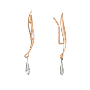 Серьги из красного золота