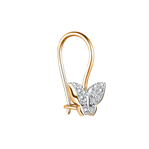 Серьги из красного золота
