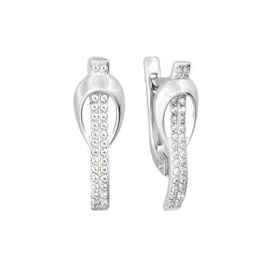 Серьги из белого золота