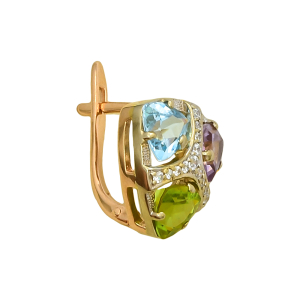 Серьги из красного золота