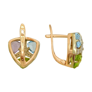 Серьги из красного золота
