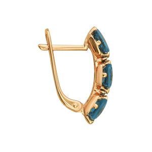 Серьги из красного золота