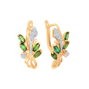 Серьги из красного золота Серьги из красного золота