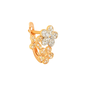 Серьги из красного золота