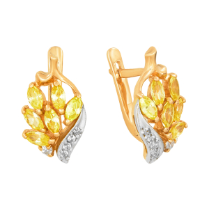 Серьги из красного золота