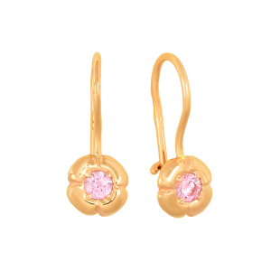 Серьги из красного золота