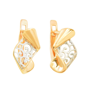 Серьги из красного золота