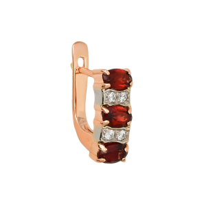 Серьги из красного золота