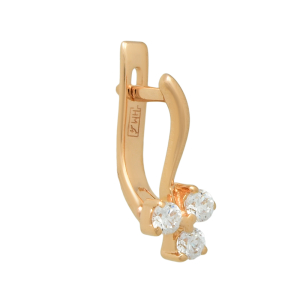 Серьги из красного золота