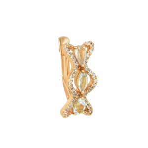Серьги из красного золота