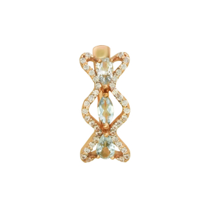 Серьги из красного золота