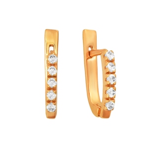 Серьги из красного золота