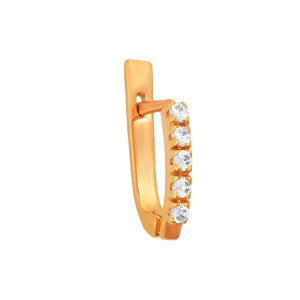 Серьги из красного золота