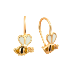 Серьги из красного золота