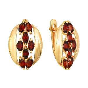 Серьги из красного золота
