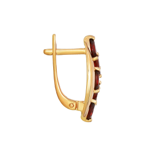 Серьги из красного золота