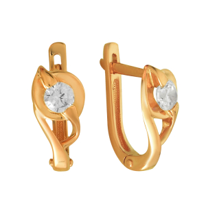 Серьги из красного золота Серьги из красного золота