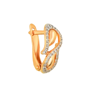 Серьги из красного золота