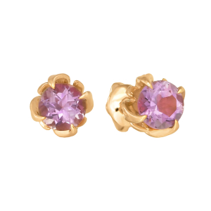 Серьги из красного золота