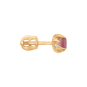 Серьги из красного золота