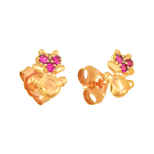 Серьги из красного золота