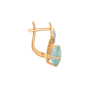 Серьги из красного золота