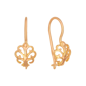 Серьги из красного золота Серьги из красного золота