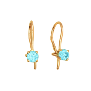 Серьги из красного золота