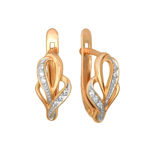 Серьги из красного золота