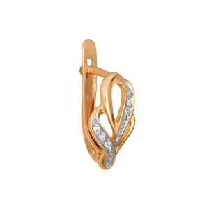 Серьги из красного золота