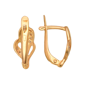 Серьги из красного золота
