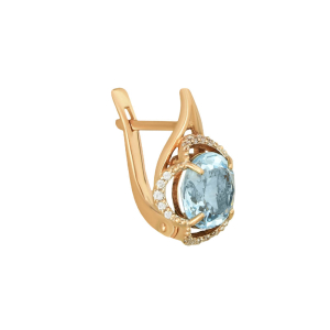 Серьги из красного золота